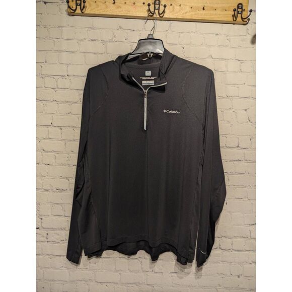 Columbia light athletic 1/4 zip black pullover 2x* - Picture 1 of 3